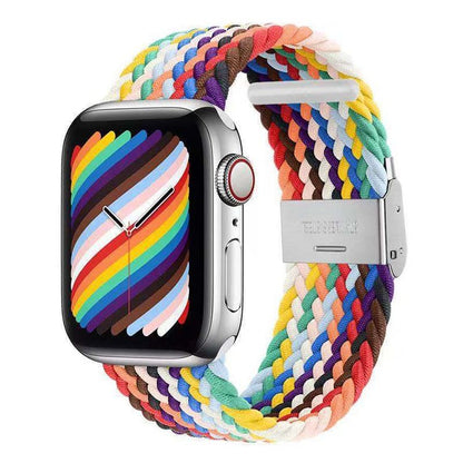 Apple Watch用カラフルな織りバンド「ストライプバンド」