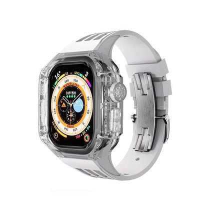 49mm フッ素ゴムバンド Apple Watch用透明保護ケース