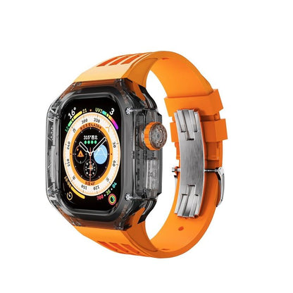 49mm フッ素ゴムバンド Apple Watch用透明保護ケース