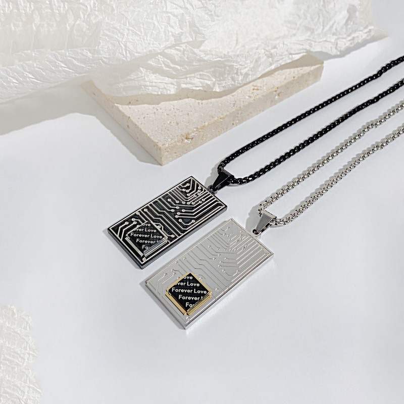 「Cyber Chic」ファッションサーキットボードペンダント
