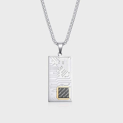 「Cyber Chic」ファッションサーキットボードペンダント