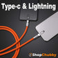 「Chubby Plus」 2 IN 1 急速充電ケーブル (C+Lightning)