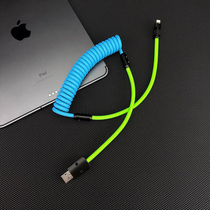 「カラーブロック チャビー」新春充電ケーブル