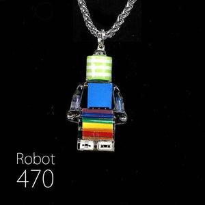 「Cyber Chic」レインボーロボットペンダント