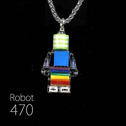 「Cyber Chic」レインボーロボットペンダント