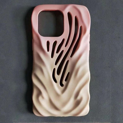 スケルトン放熱フルカバーシリコンソフトiPhoneケース