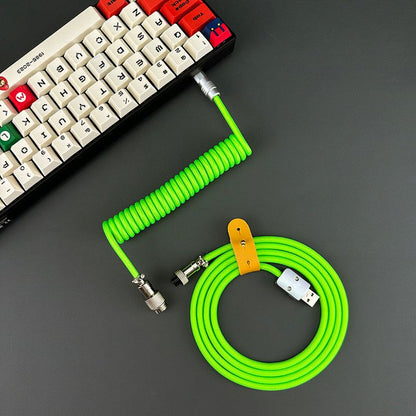 「チャビー」USB-Type Cスプリングキーボードケーブル