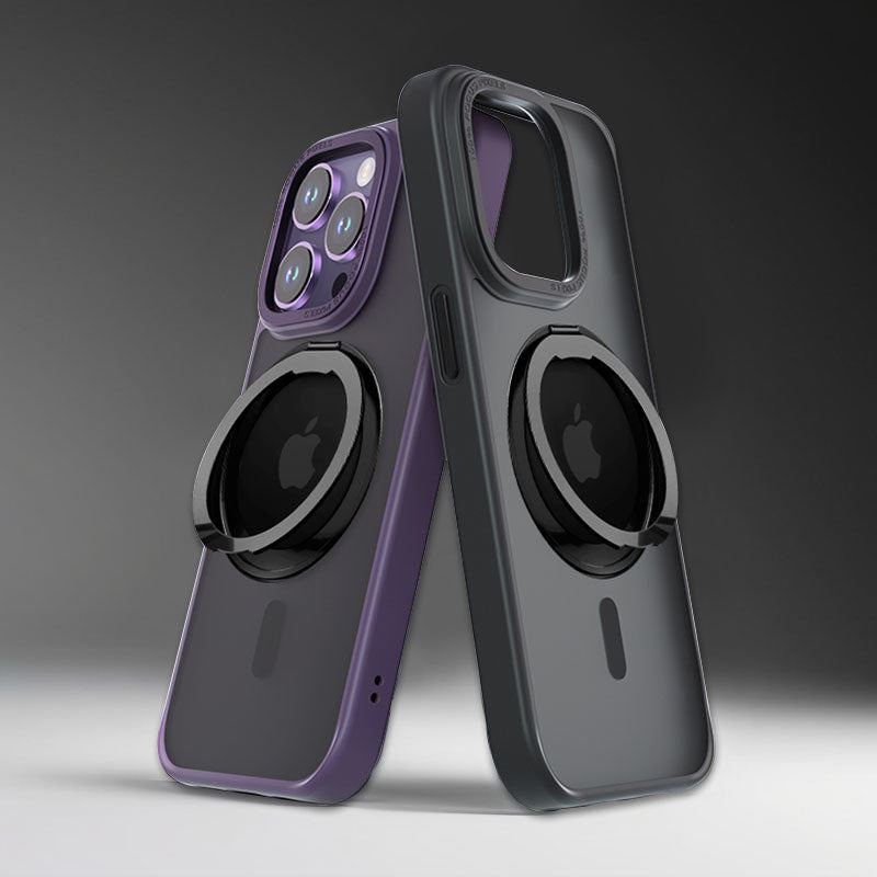 透明Magsafeマグネット式Fulcrum iPhoneケース（スタンド付き）