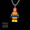 「Cyber Chic」レインボーロボットペンダント - ロボット 608