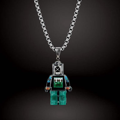 DIY レインボー ロボット ネックレス