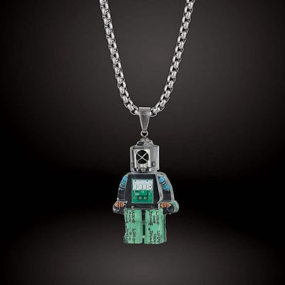 DIY レインボー ロボット ネックレス