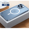 「Explorer」iPhone用割れないメタルケース - 青 (MagSafe サポート)