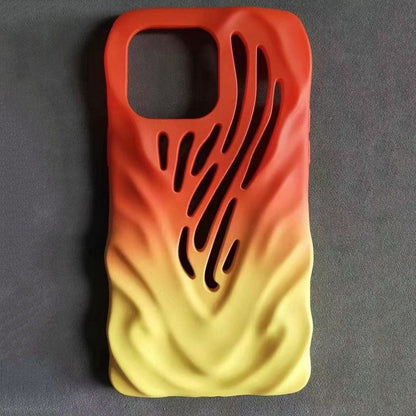スケルトン放熱フルカバーシリコンソフトiPhoneケース