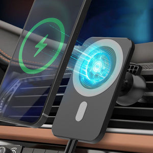 「チャビー」MagSafeマグネット式車載ワイヤレス充電器