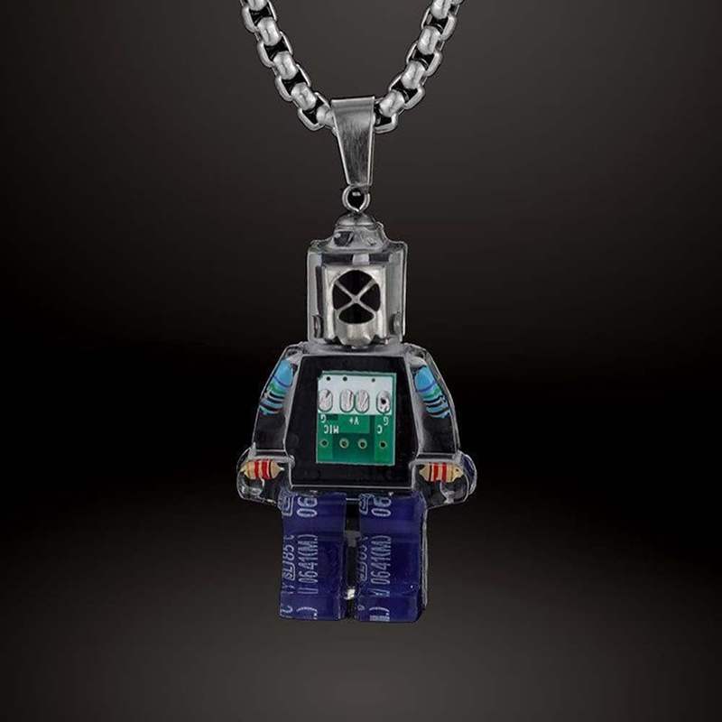 DIY レインボー ロボット ネックレス