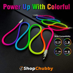 「Chubby Rainbow」 カラフルなChubby Cable 