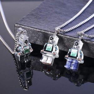「Cyber Chic」ギア・エレクトロン・ロボット・ネックレス