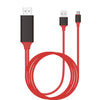 1080P 遅延なし HDMI TV ケーブル - ネットワークなしで画面をキャスト - 赤（タイプC）