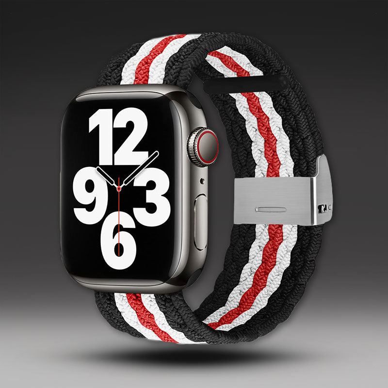 Apple Watch用カラフルな織りバンド「ストライプバンド」