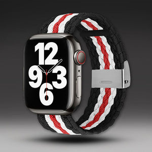 Apple Watch用カラフルな織りバンド「ストライプバンド」