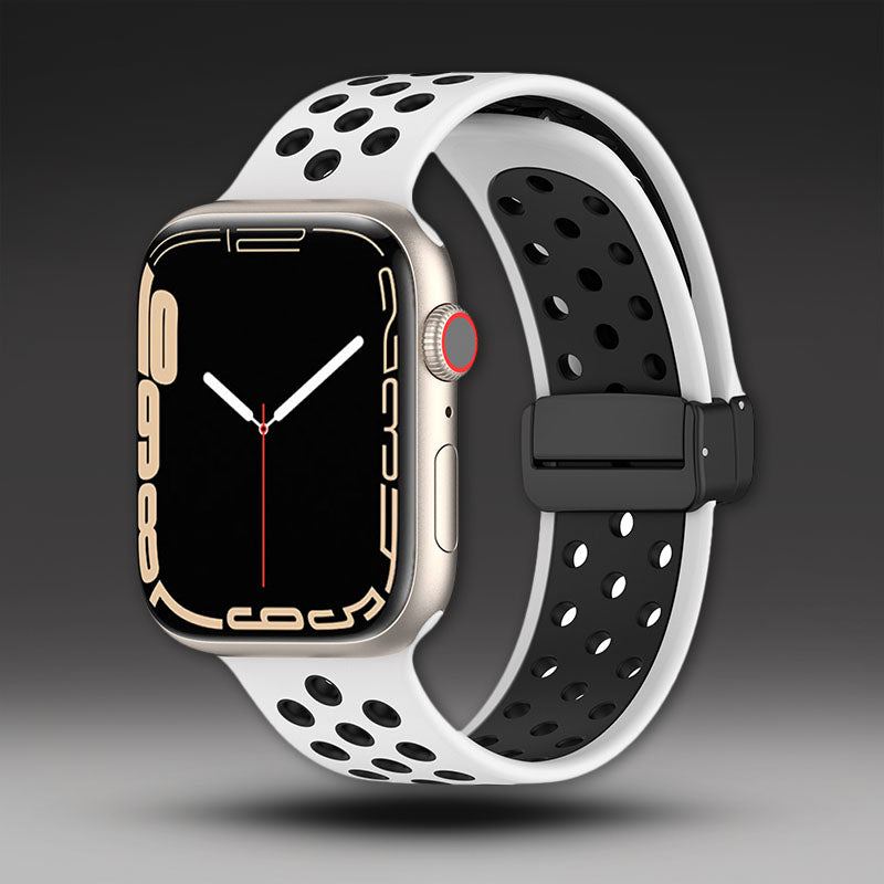 「通気性バンド」Apple Watch用放熱シリコンバンド