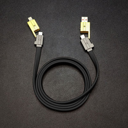 「カーリーサイバー」トラベル4 in 1急速充電ケーブル