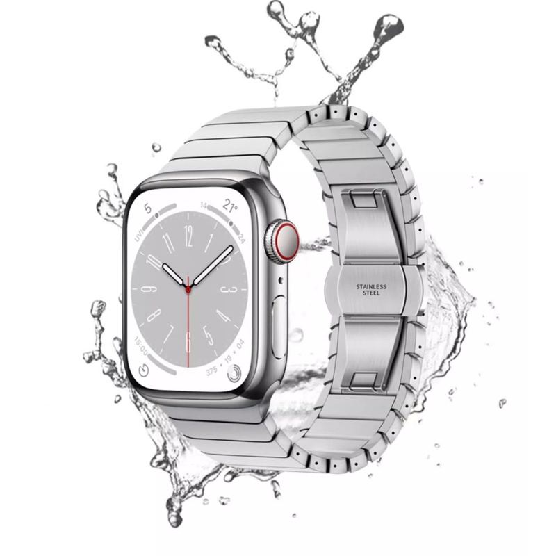 "Business Band" Stainless Steel Band With Butterfly Clasp for Apple Watch