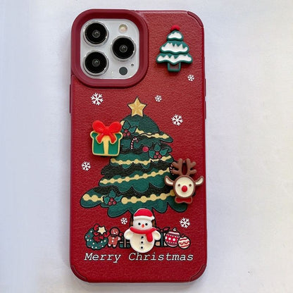 Christmas Special Three-dimensional Doll Cartoon Soft Phone Case