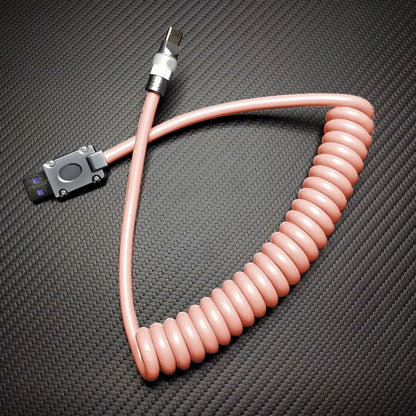 「ネオンチャビー」ネオングロー急速充電スプリングケーブル（グラデーションイルミネーション付き）