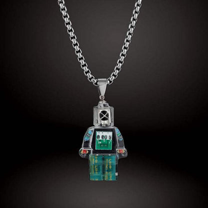 DIY レインボー ロボット ネックレス