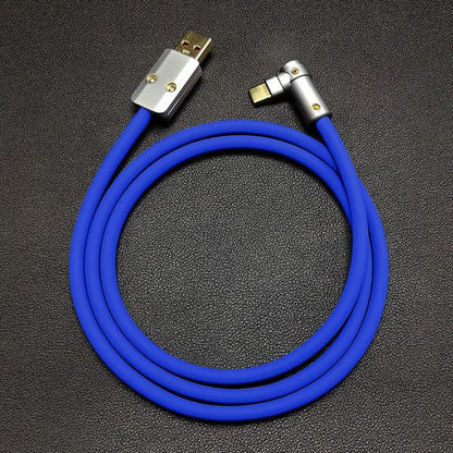 「チャビー」USB 90°エルボデザイン急速充電ケーブル