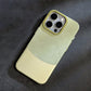 Luxurious Color-blocked Velvet Slim iPhone Case