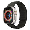Apple Watch用スタイリッシュなデニムナイロンバンド「マグネティックウーブンバンド」  - 黒