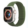 Apple Watch用スタイリッシュなデニムナイロンバンド「マグネティックウーブンバンド」  - 緑