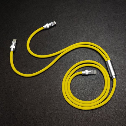 「チャビー」2 in 1 急速充電ケーブル（C+Lightning）