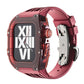 Apple Watch用バタフライバックル付き44/45mm透明Vitonコンバージョンケース