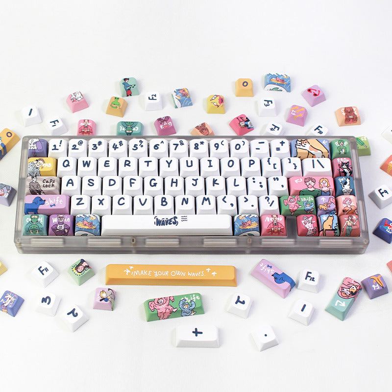 「チャビーキーキャップ」XDAメカニカルキーボードキーキャップセット - スプレーテーマ
