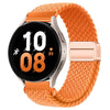 20mm &amp; 22mm ソリッドカラーナイロン織りマグネット式ウォッチストラップ Samsung/Garmin/Fossil/その他対応 - 14#