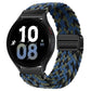 20mm &amp; 22mm レインボーナイロン織りマグネット式ウォッチストラップ（Samsung/Garmin/Fossil/その他対応） 