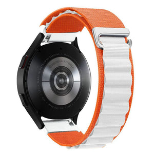 18mm &amp; 20mm &amp; 22mm アルパインカラーブロッキングナイロンウェビング Samsung/Garmin/Fossil/その他用