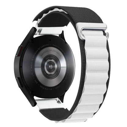 18mm &amp; 20mm &amp; 22mm アルパインカラーブロッキングナイロンウェビング Samsung/Garmin/Fossil/その他用