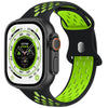 「カラフルスポーツバンド」通気性と吸汗性に優れたApple Watch用シリコンバンド - グレン＆ブラック