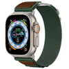 Apple Watch用「アウトドアバンド」アルパインナイロンスポーツバンド（レザー付き）  - 緑