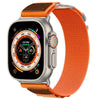 Apple Watch用「アウトドアバンド」アルパインナイロンスポーツバンド（レザー付き）  - オレンジ