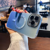 「チャビー」マットグラデーション MagSafe iPhone ケース - 青い