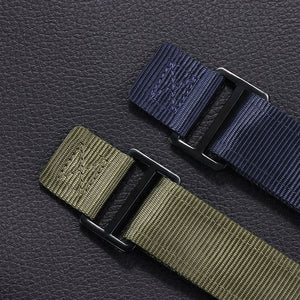 20mm &amp; 26mm アウトドア用通気性ナイロンキャンバスストラップ Samsung/Garmin/Fossil/その他