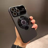 フロストマグネットホルダーiPhoneケース - 黒