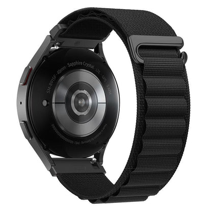 20mm &amp; 22mm アルパイン調節可能ナイロン編みストラップ（Samsung/Garmin/Fossil/その他対応）