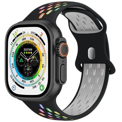 「カラフルスポーツバンド」通気性と吸汗性に優れたApple Watch用シリコンバンド