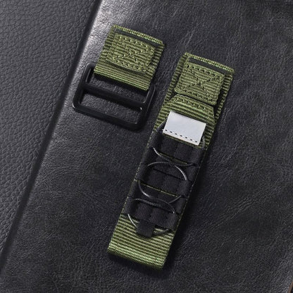 20mm &amp; 22mm アウトドア用通気性ナイロンキャンバスストラップ（Samsung/Garmin/Fossil/その他対応）